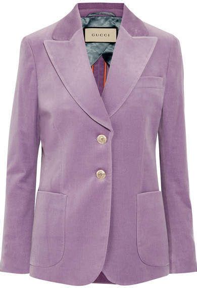 gucci white blazer womens|Gucci lilac velvet blazer.